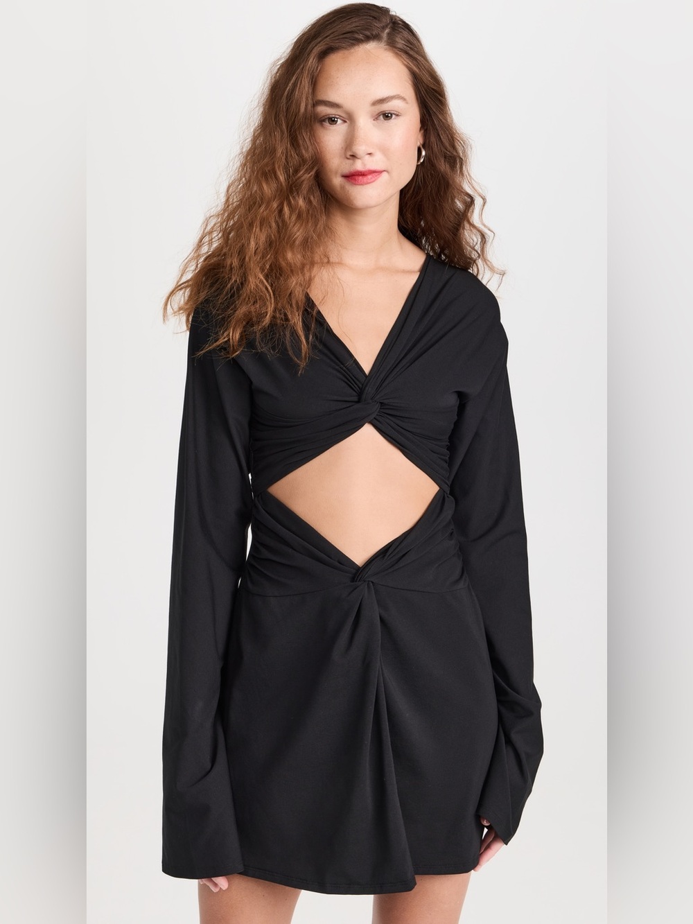 beaufille Black Dress with Tie Detail